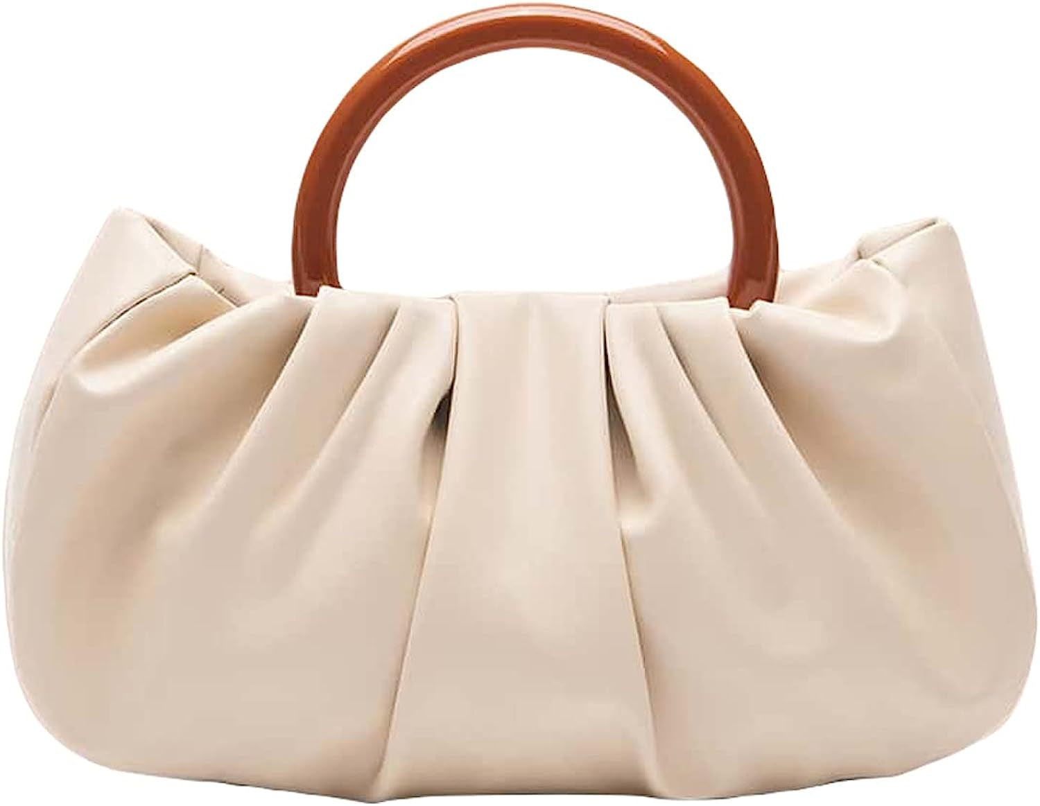 Women'S Ruched Small Handbag Clutch Purse Dumpling Pouch Bag