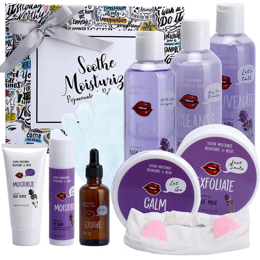 Pampering Gifts for Her! Natural Spa Gift Basket. Spa Baskets for Women with Face Mask Headband & More! #1 Beauty Gift Box Complete Spa Kit Makes Best Gift Set for Women