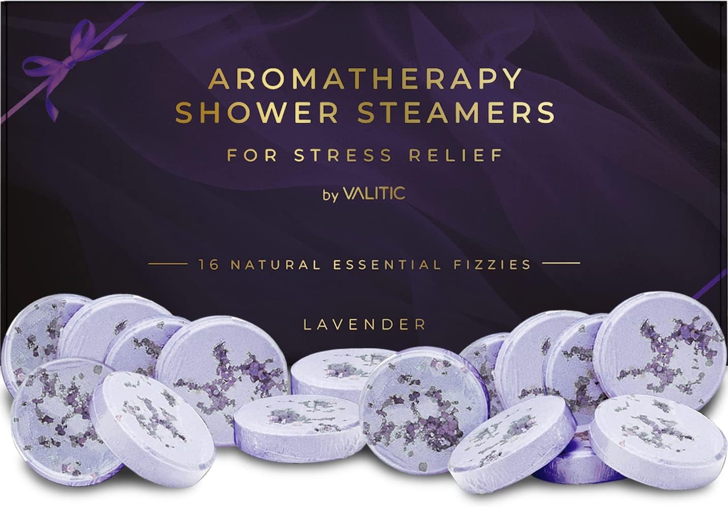 Aromatherapy Shower Steamers for Stress Relief and Relaxation - Gifts for Women Mom Birthday 8 Natural Essential Fizzies Shower Bombs - 4 Scents - Lavender, Eucalyptus, Citrus, and Peppermint