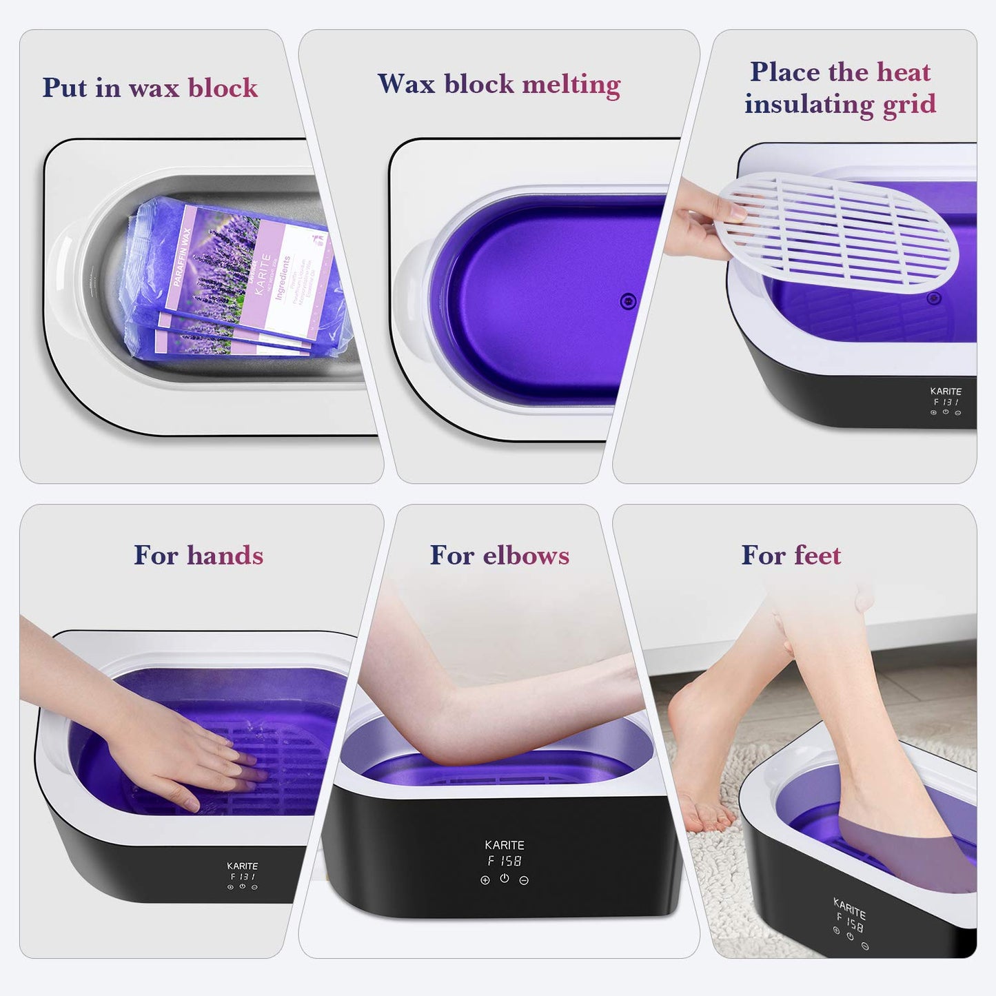 Paraffin Wax Machine for Hand and Feet -  Paraffin Wax Bath 4000Ml Paraffin Wax Warmer Moisturizing Kit Auto-Time and Keep Warm Paraffin Hand Wax Machine for Arthritis