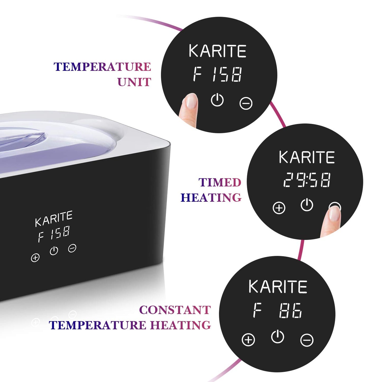 Paraffin Wax Machine for Hand and Feet -  Paraffin Wax Bath 4000Ml Paraffin Wax Warmer Moisturizing Kit Auto-Time and Keep Warm Paraffin Hand Wax Machine for Arthritis