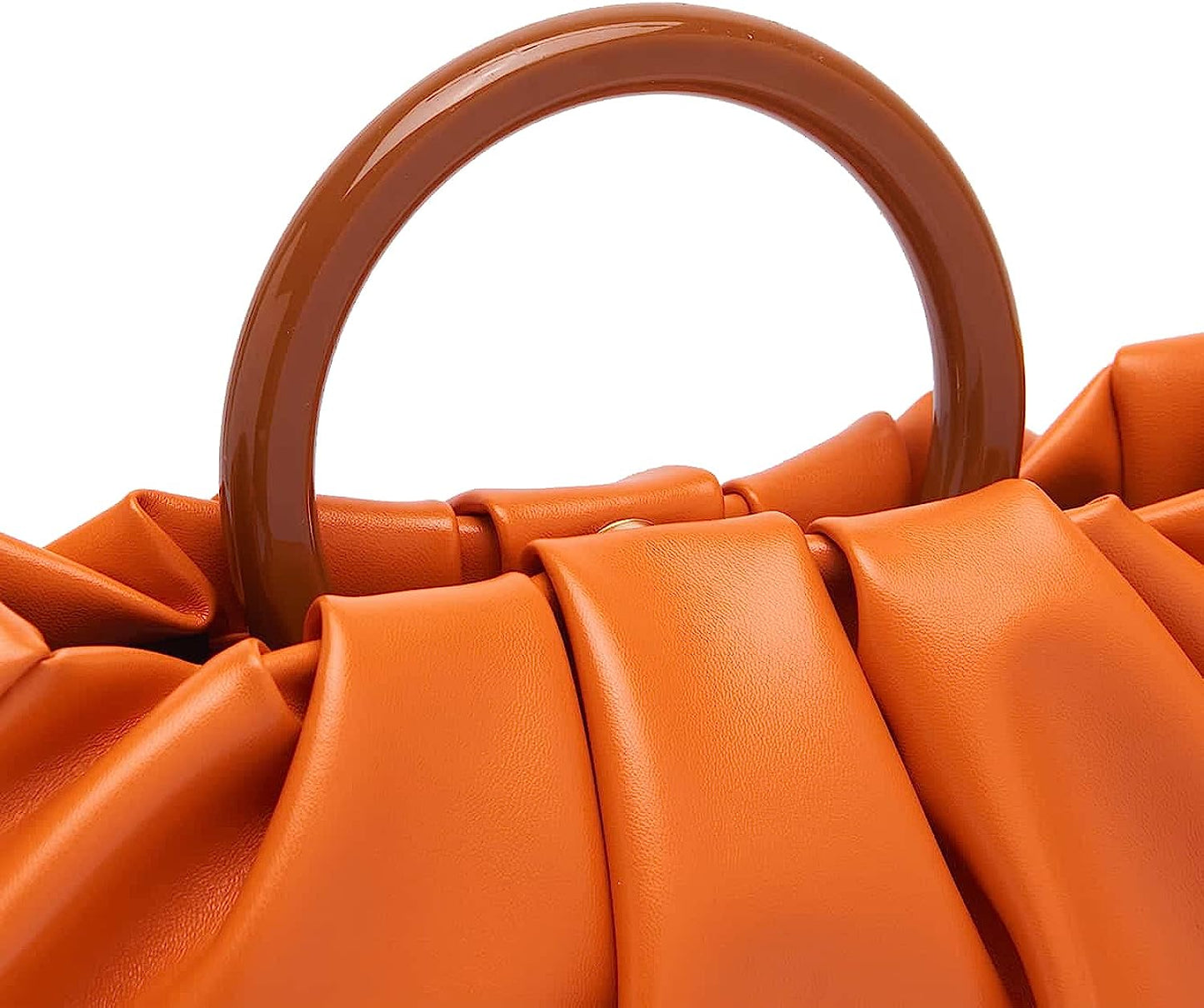Women'S Ruched Small Handbag Clutch Purse Dumpling Pouch Bag