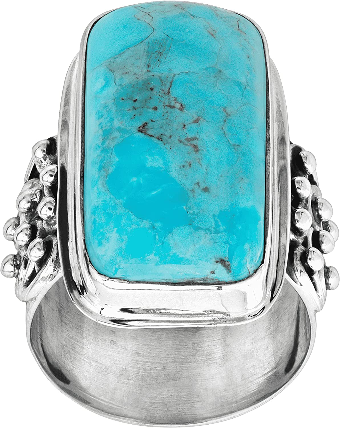 Silpada 'Big Spring' Compressed Mojave Turquoise Statement Ring in Sterling Silver