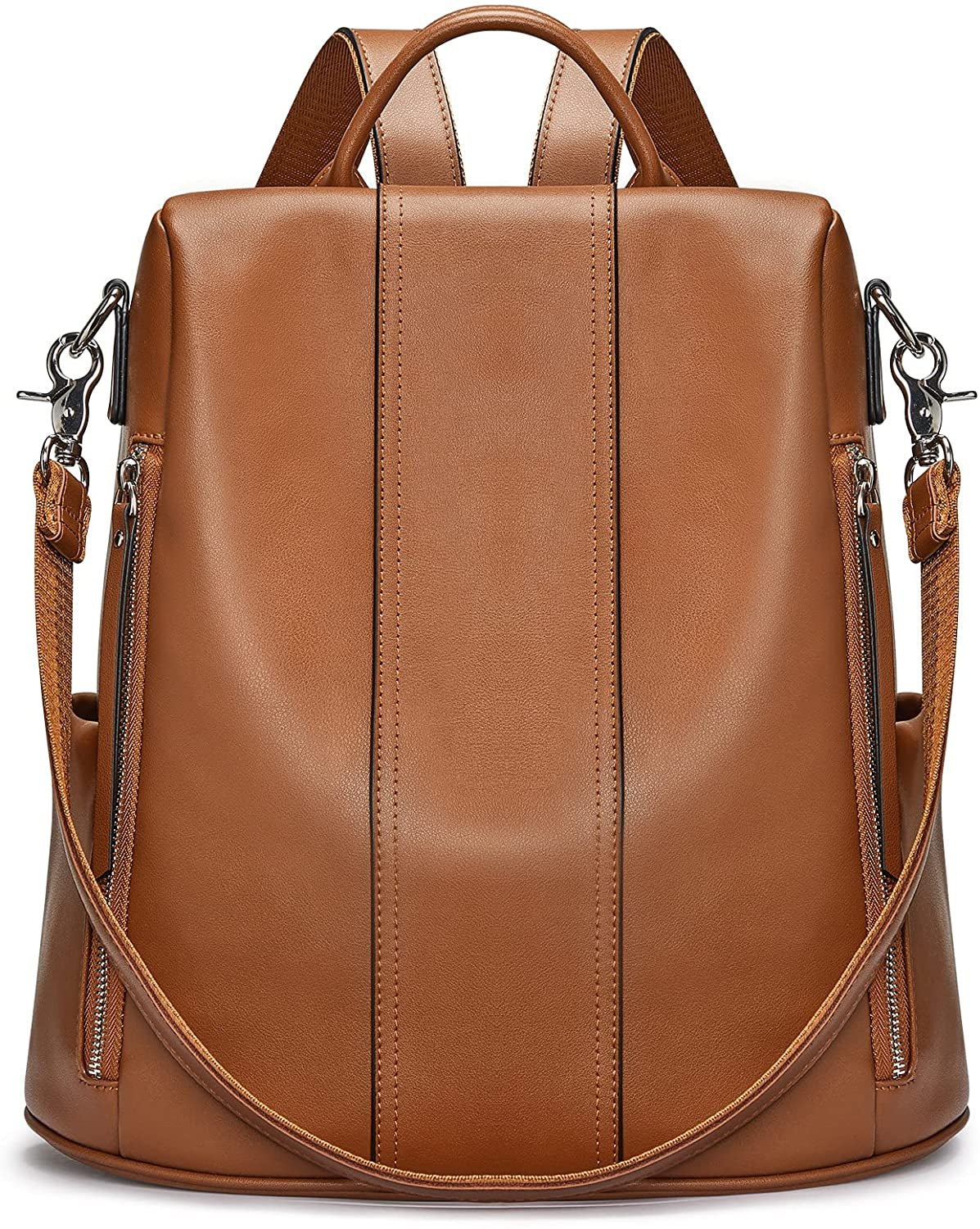Women Soft Leather Backpack Antitheft Rucksack Ladies Shoulder Bag Medium