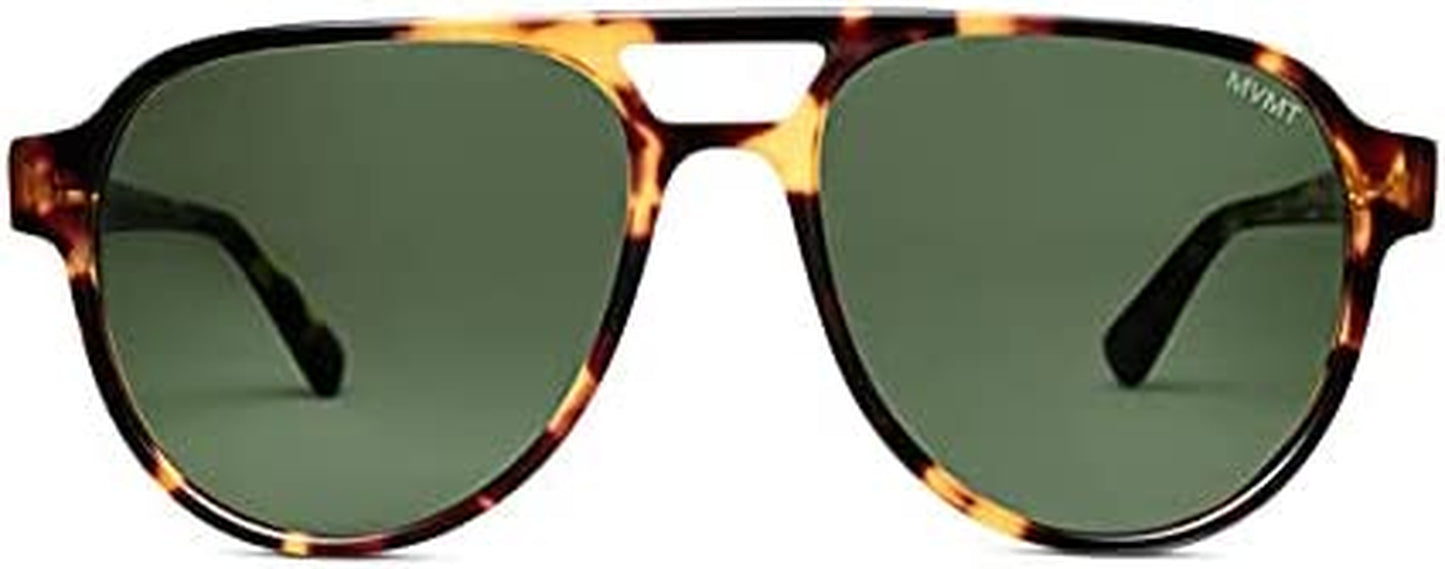 Ace | Non-Polarized Aviator Sunglasses for Men and Women | Tortoise | 56 Mm