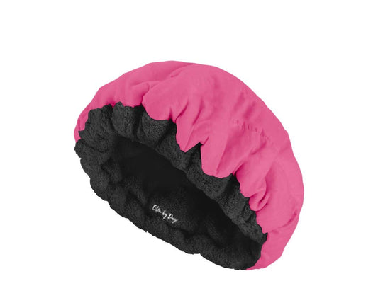 Cordless Deep Conditioning Thermal Heat Cap, Microwavable Heat Therapy for Hair, Portable, Reversible Pink Punch
